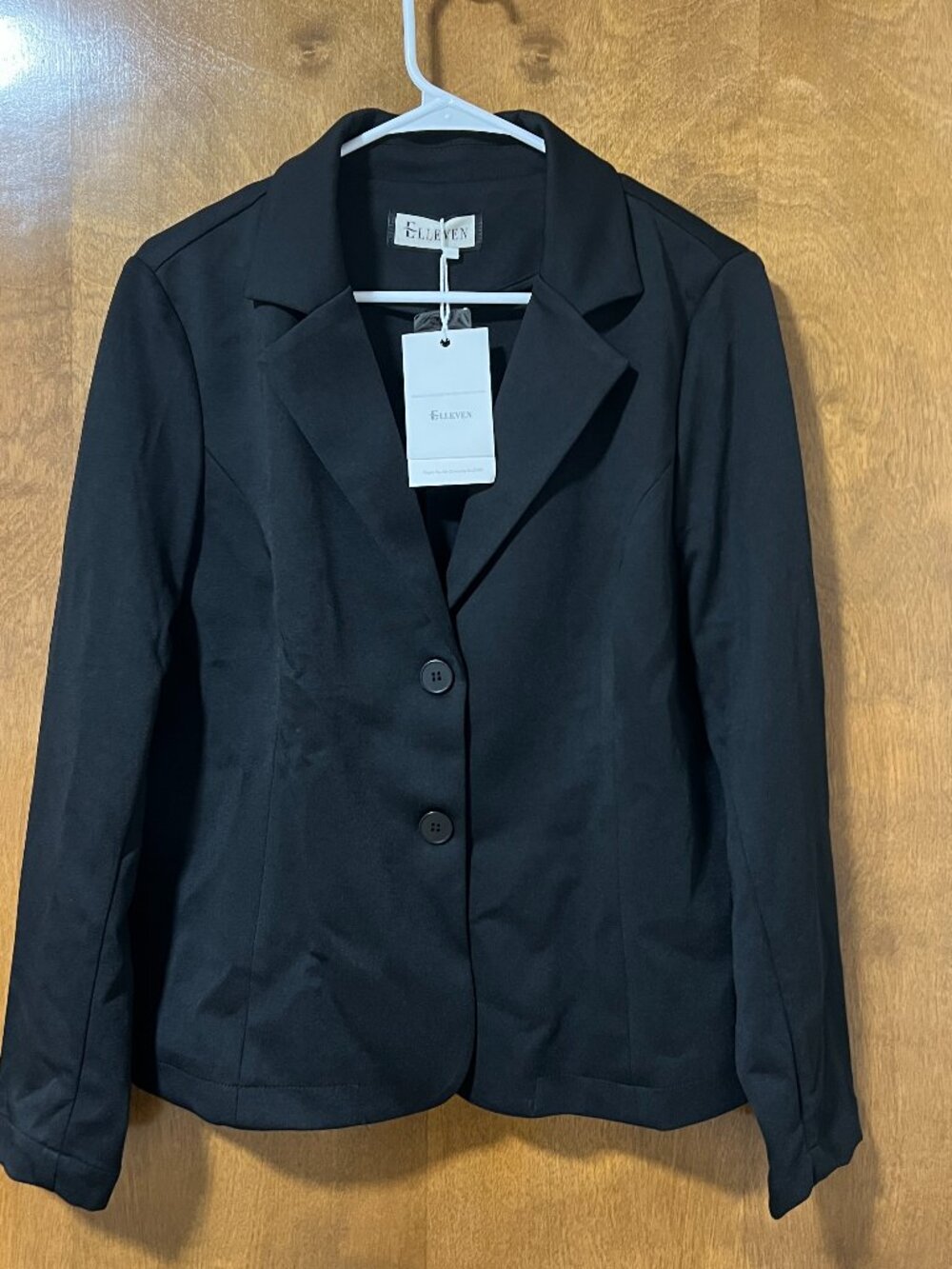 Black Blazer Stretch Slim Fit Suit Jacket Size XL - Picture 3 of 9